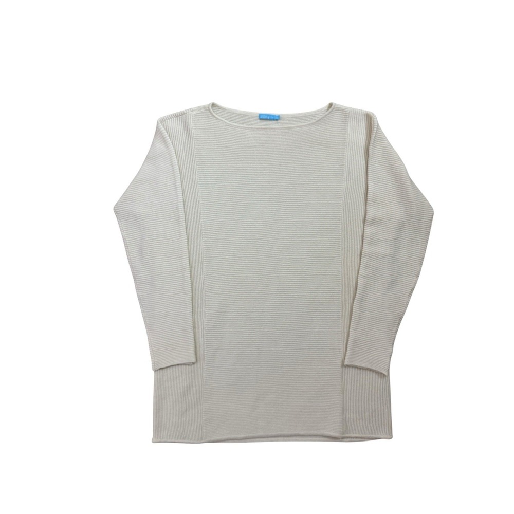J. McLAUGHLIN Women's Round Neck Ribbed Cashmere Blend Sweater Small
